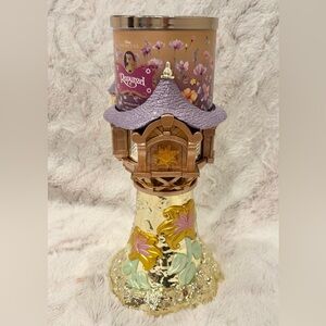 Bath and Body Works Rapunzel Tower Candle Holder Disney Princess With Candle NEW